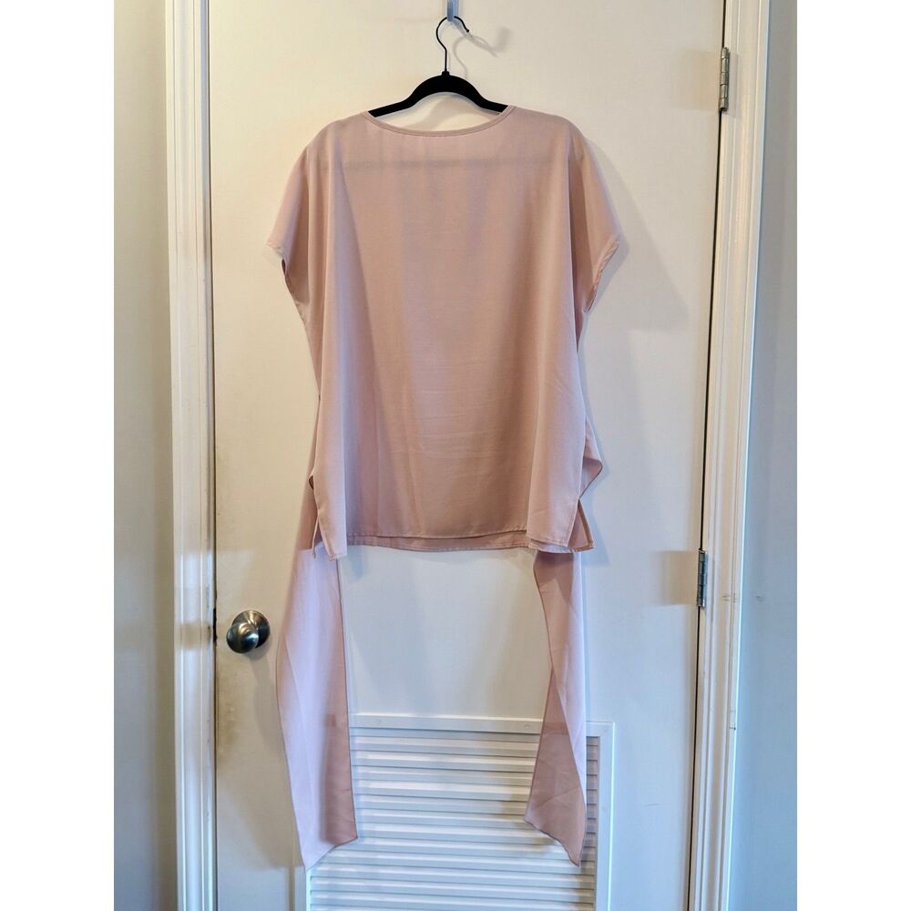 Shein Clasi Women's Batwing Sleeve Dusty Pink Blouse and Wide Leg Pants Set XL - Picture 7 of 11